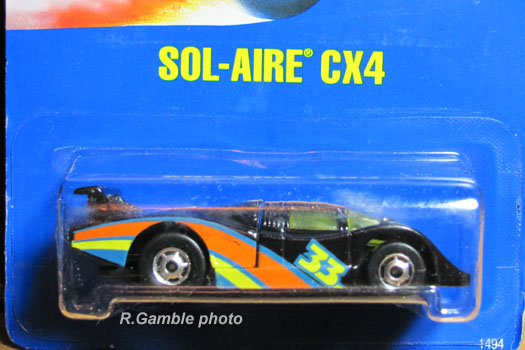 Hot Wheels Sol Aire CX4 Collector 739 9970