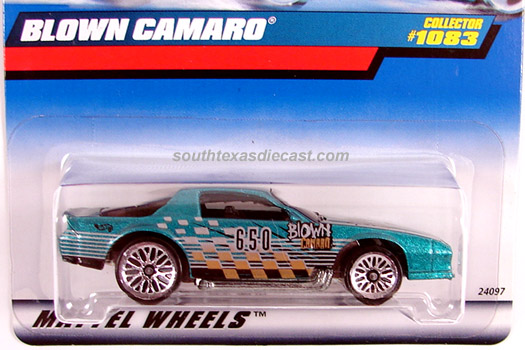 1/64 NEW Hot Wheels Blown Camaro Green #1083 