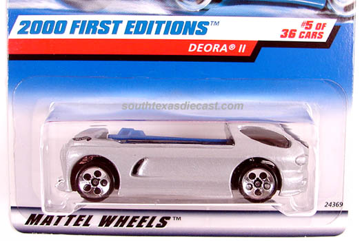 Hot wheels first editions deora II 2000-065 without hw logo cp23 