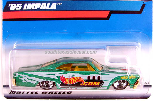 '65 Impala #197 2000 Hot Wheels Green HC3
