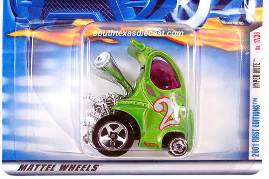 2002 Hot Wheels #125 Hyper Mite 0910 crd white HW Logo 