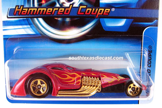 Hot Wheels  2002-072  Hammered Coupe  Red  NOC  1:64 scale 54354 918+ 