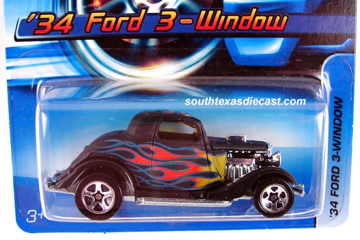 Hot wheels larry's garage 3-window'34 ford cp33 