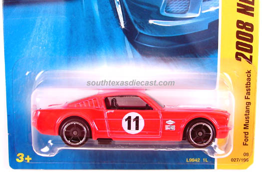 # HOTWHEELS DARK BLUE '65 1965 FORD MUSTANG FASTBACK MADE IN MALAYSIA