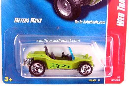 Hot Wheels Auto Affinity Down & Dirty Green Meyers Manx w/Real Rider's 