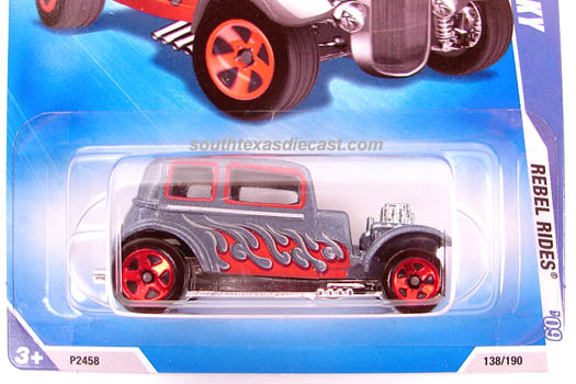 2009 Hot Wheels #138 Rebel Rides '32 Ford Vicky 