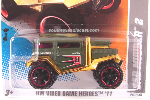 HW Video Game Heroes 21/22-2011 HOT WHEELS BAD MUDDER 2 #243 