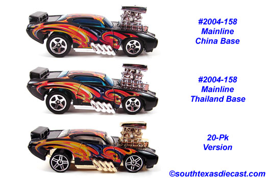 Hot Wheels Pontiac GTO Judge Black Loose Car Thailand Base