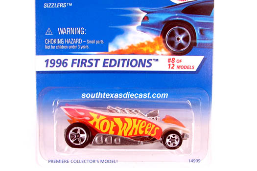 1996 Hot Wheels #369 First Edition #8 Sizzlers 