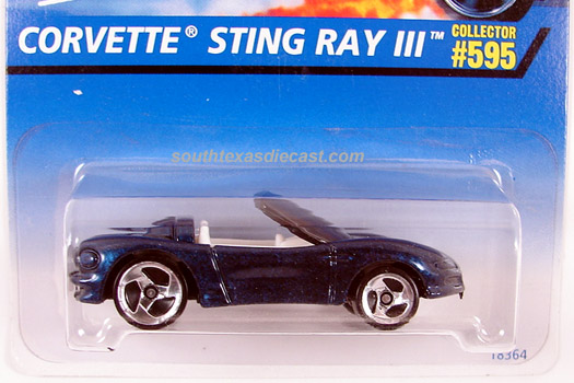 Hot Wheels Collector #595 Corvette Sting Ray lll Purple