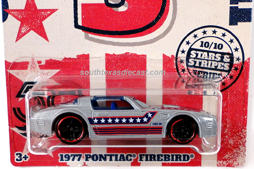 2018 Hot Wheels Stars & Stripes #10 1977 Pontiac Firebird 
