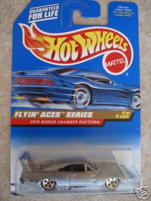 Hot Wheels Blue Card Collector # 737 1970 Dodge Charger Daytona Flying Aces 