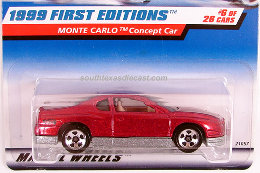 1999 FIRST EDITIONS N° 910 MONTE CARLO CONCEPT CAR 1/64 HOT WHEELS IMPORT US