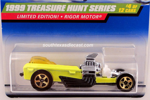 Hot Wheels 1999 Treasure Hunt 4/12 Rigor Motor 