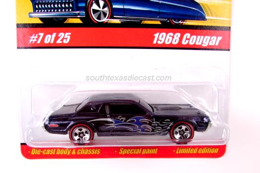 HOT WHEELS CLASSICS LIMITED EDITION 1968 COUGAR #7 OF 25  RED SERIES 1 