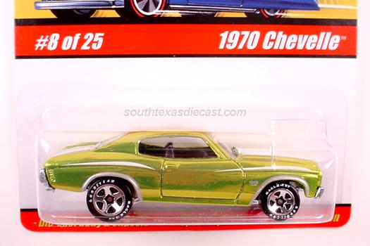 Hot Wheels Classics Series 1 #8 Green 1970 Chevelle 