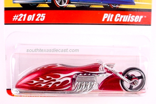 Hot Wheels Classics Series 1 #21 Red Pit Cruiser Motorcycle 