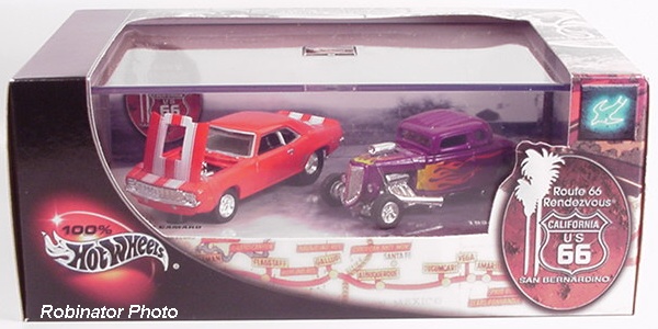 HW HOT WHEELS Hobby Woodward Avenue Cadillac & FORD Collector Set HOTWHEELS très difficile à trouver 
